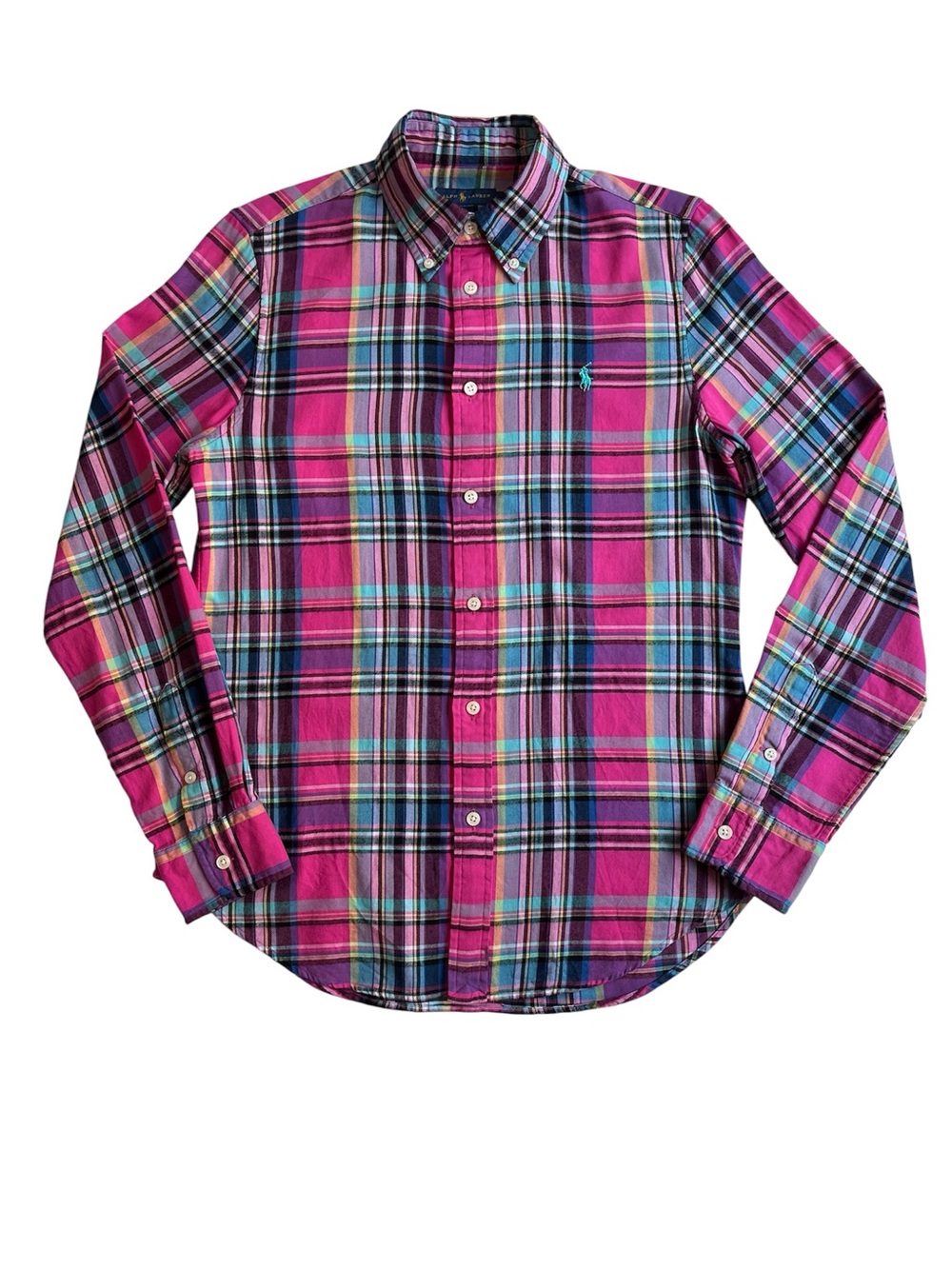 Ralph Lauren Pink Plaid Button-Down Shirt
